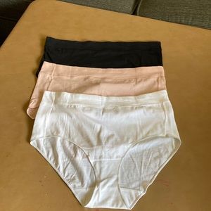 NEW - 3-pair Hanes Hi-Cut Panties, Size 8/XL, 60% Cotton 40% Polyester